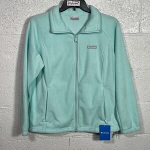 Columbia Women's Benton Springs Full Zip Fleece Jacket Icy Morn 1X